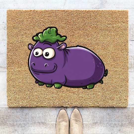 Hip Eggplant Coir Doormats