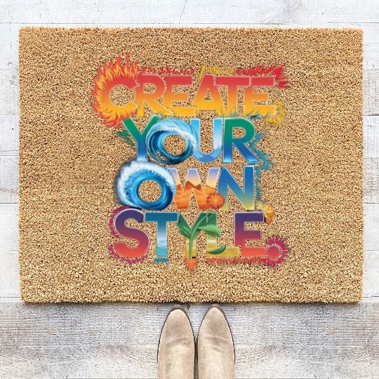 Create Your Own Style" - Unique and Creative Desig Coir Doormats