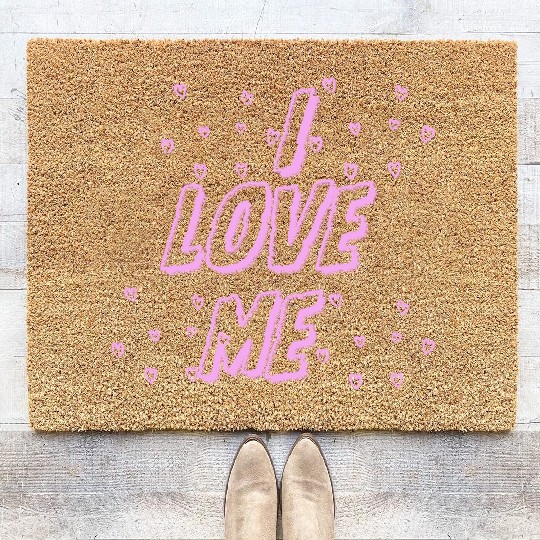 I love me – Self-Love & Confidence Design Coir Doormats