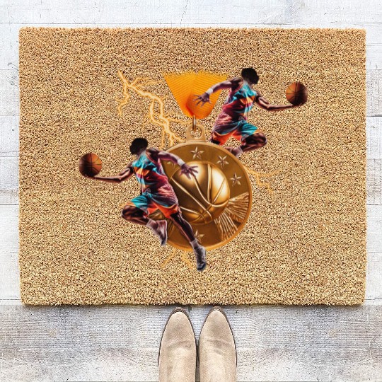 Basketball Game Day Coir Doormats