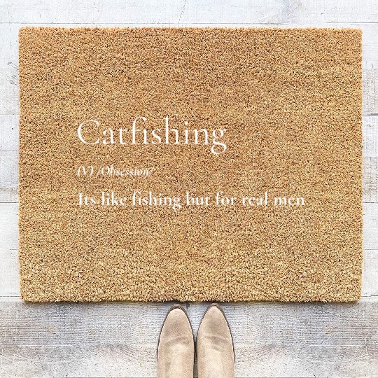 Catfishing Definition Coir Doormats