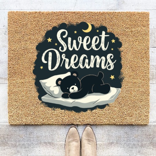 Teddy Bear Sweet Dreams Official Sleep Coir Doormats