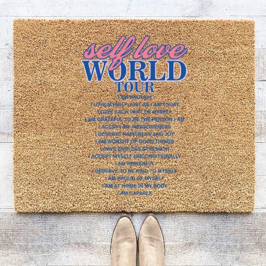 Selflove World Tour Coir Doormats