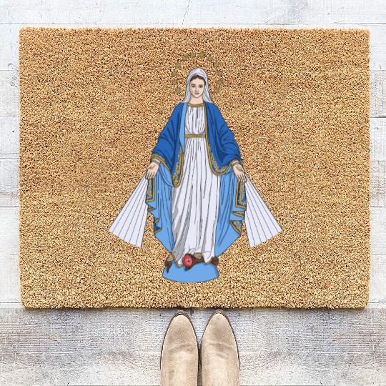Mother Mary Coir Doormats