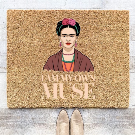 Frida Kahlo Inspirational Women' Day Design Coir Doormats