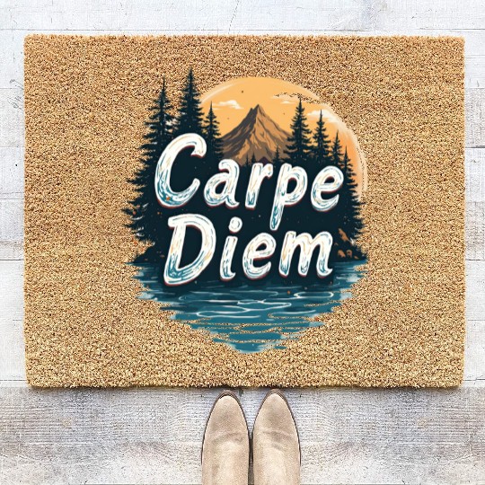 Carpe Diem Adventure Awaits Coir Doormats