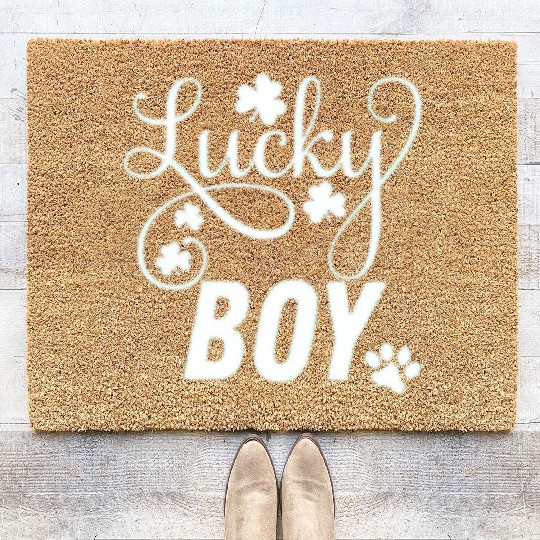 Lucky Boy St Patrick's Day Coir Doormats