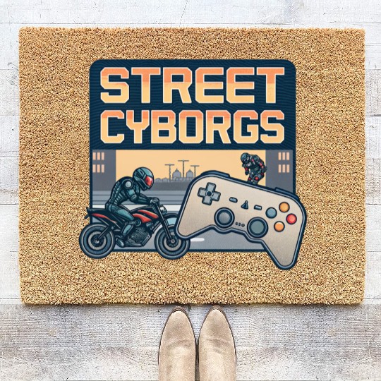 Street Cyborgs - Retro Video Game Coir Doormats