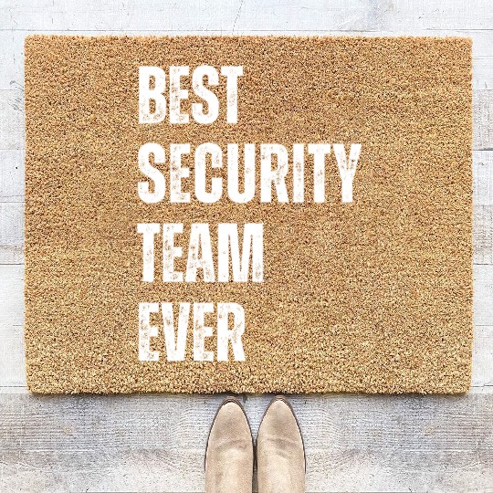 Best Security Team ever Coir Doormats