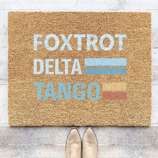 foxtrot delta tango Coir Doormats
