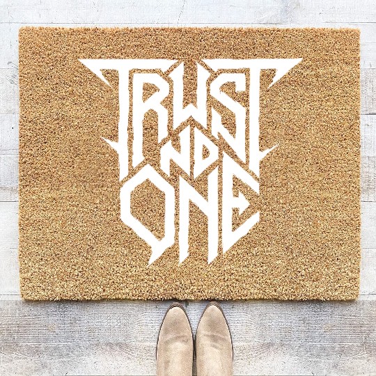 Trust No One metal aesthetics Coir Doormats