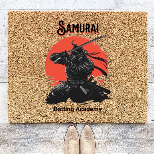 Samurai batting academy Coir Doormats