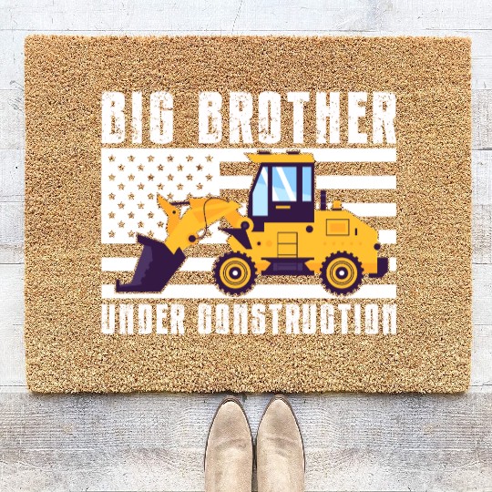 Big Brother Under Construction Coir Doormats