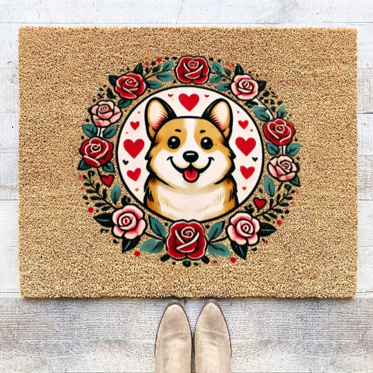Corgi Lover Coir Doormats