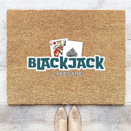 Blackjack: The Classic Card Game Coir Doormats