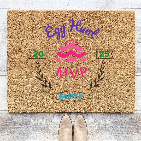 Egg Hunt MVP Easter 2025 Coir Doormats