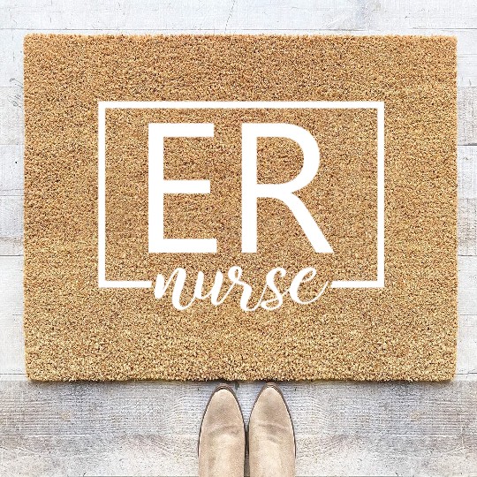 Er Nurse Emergency Room Nurse Coir Doormats