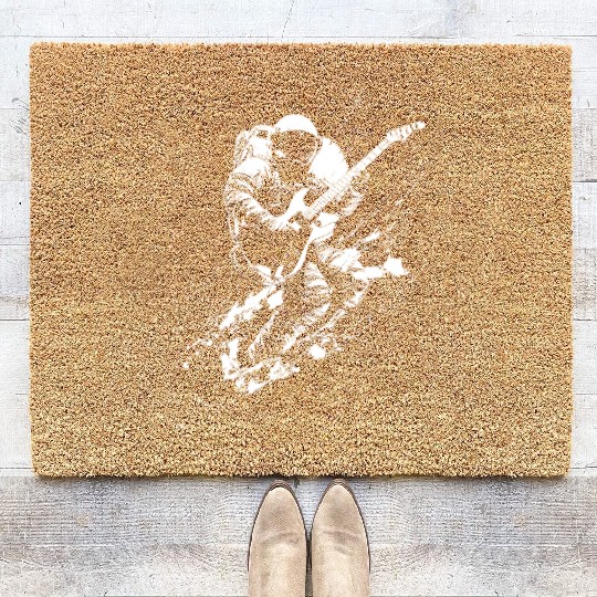 Deep Space Astro Rocker - Astronaut playing Coir Doormats