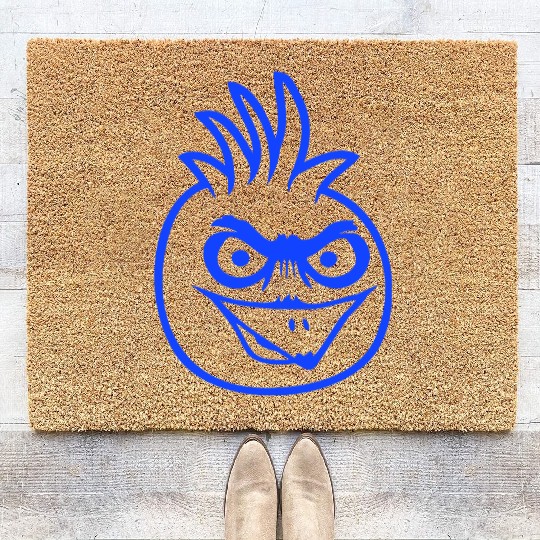 Parrot bird stares evil dangerous aggresive rage Coir Doormats