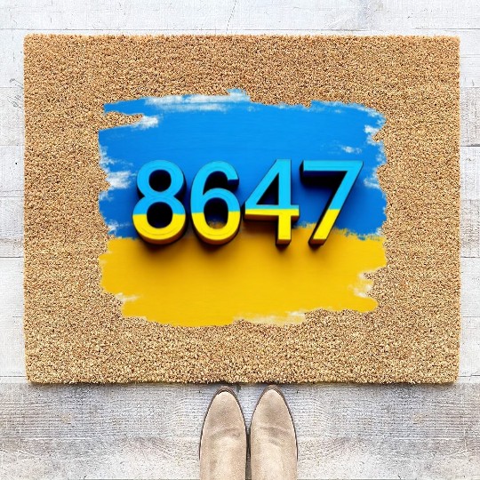 8647 Ukraine Coir Doormats