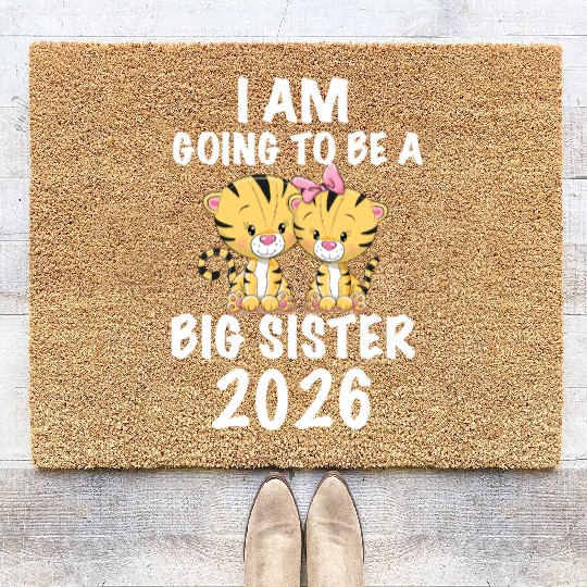 I Am Going to Be a Big Sister 2026 Coir Doormats