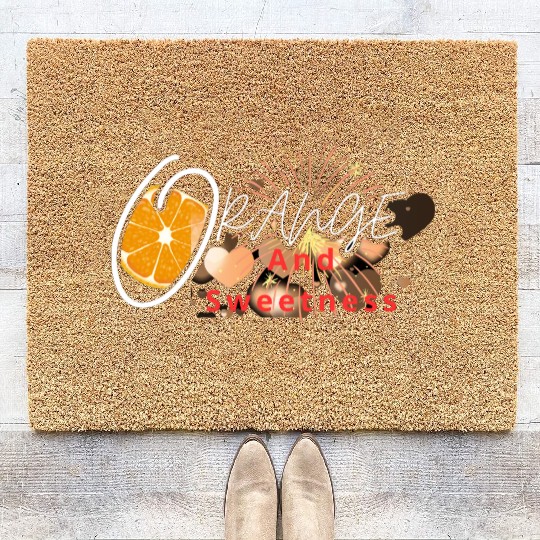 Orange and sweetness Coir Doormats