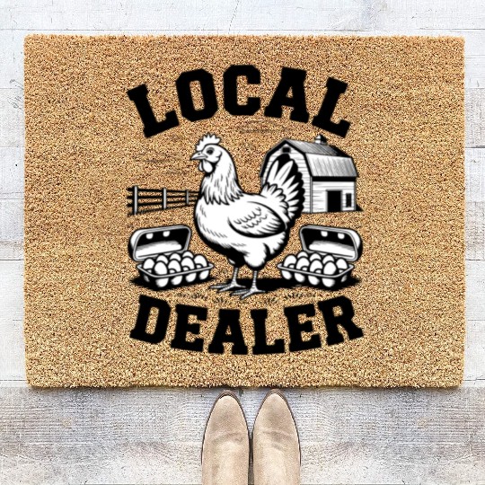 Local Egg Dealer Easter Sunday Easter Egg Coir Doormats