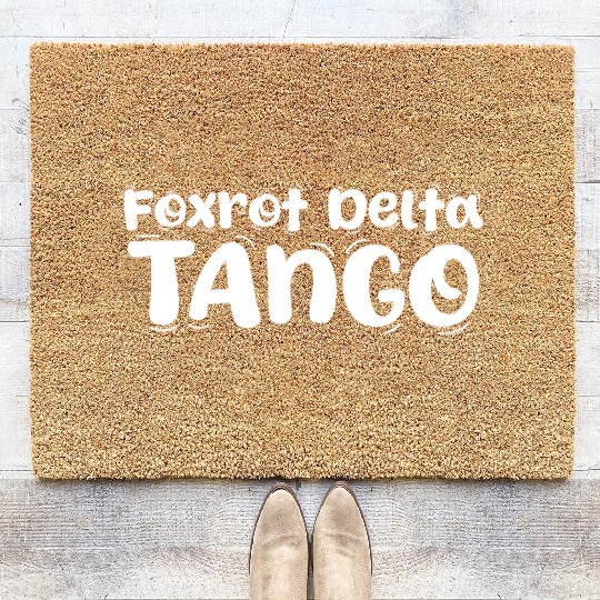 Foxtrot Delta Tango Coir Doormats