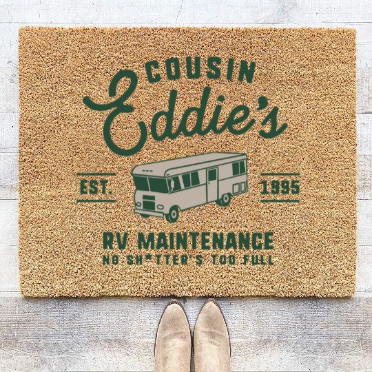 Cousin Eddie s RV Maintenance Funny Movie Coir Doormats