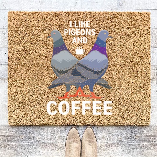 Pigeon Racing Coffee Bird Race Coir Doormats