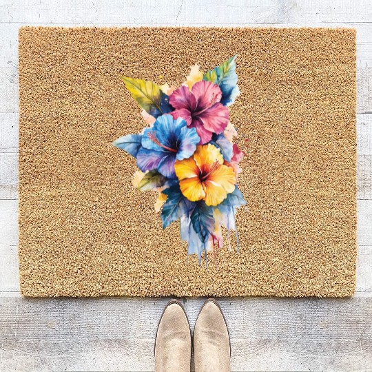 Hibiscus Coir Doormats