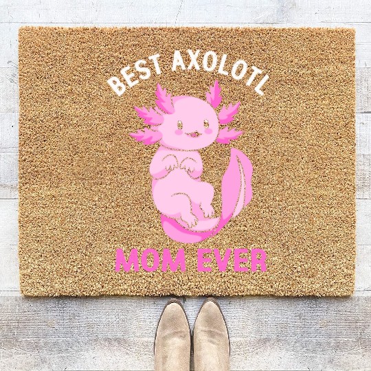 Axolotl Mom Salamander Coir Doormats