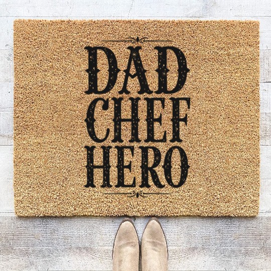 Dad Chef Hero Coir Doormats