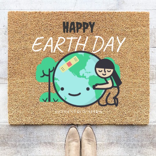 Funny Earth Day Coir Doormats – Go Destroy Mars Quote