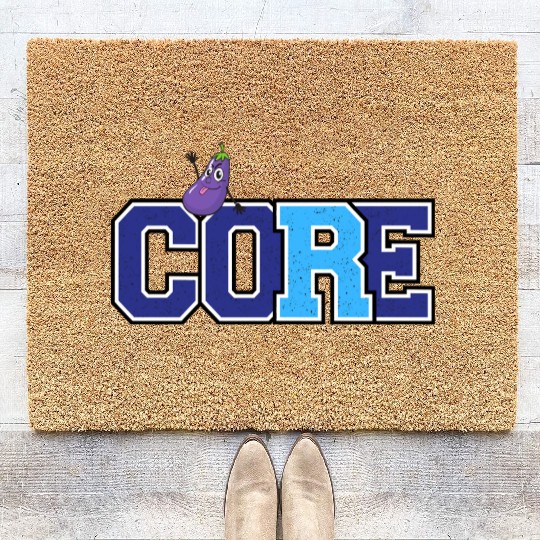 Core and eggplant Coir Doormats