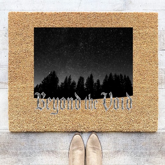 Starry Night Metal Black Coir Doormats