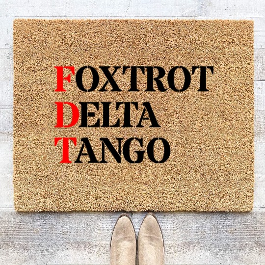 Foxtrot Delta Tango Coir Doormats