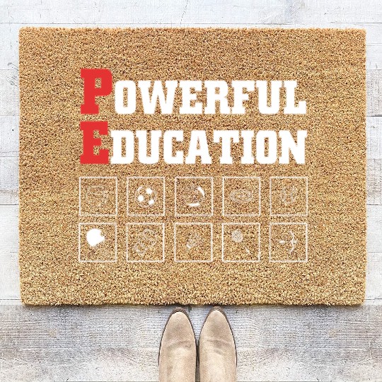 Physical Education Teacher PE Coach Coir Doormats