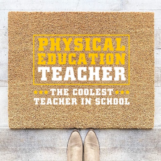 Physical Education Teacher Sports Coach Coir Doormats