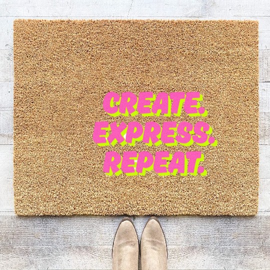 Create. Express. Repeat. Creative Coir Doormats