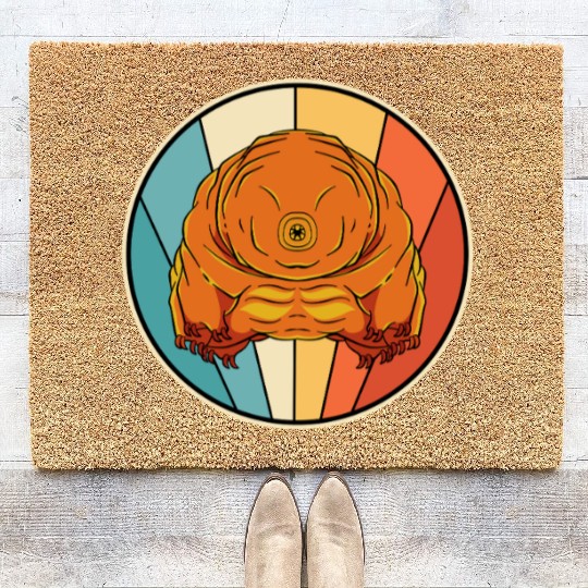 Water Bear Tardigrade Lover Science Biology Coir Doormats