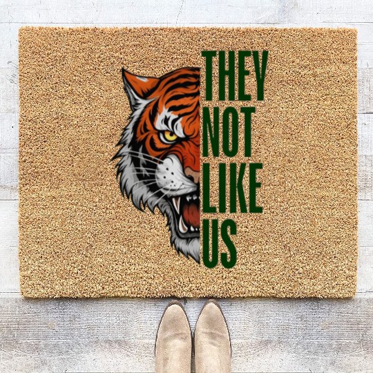 They Not Like Us – Tiger Graphic Coir Doormats