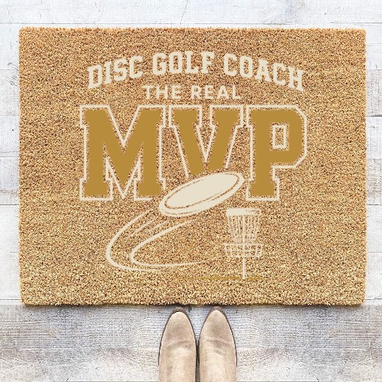 Disc Golf Coach Coir Doormats Disc Golf Instructor Frisbee
