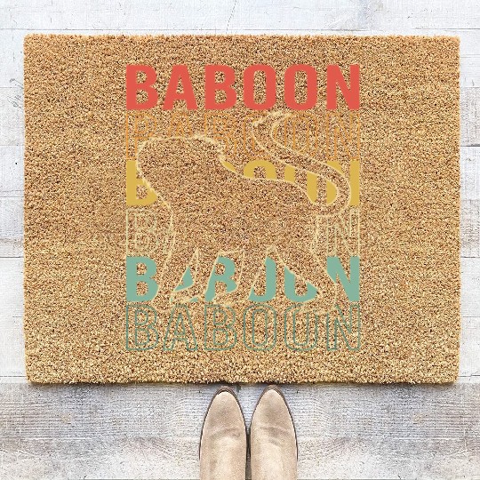Baboon Monkey Ape Coir Doormats