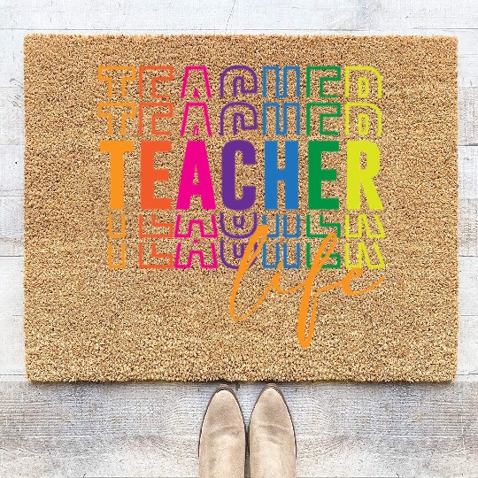Teacher Life Coir Doormats