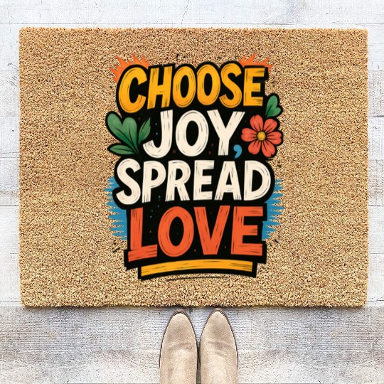 Choose Joy Spread Love Coir Doormats