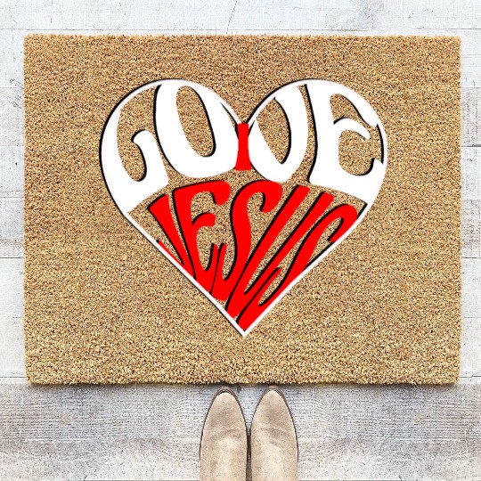 I love Jesus Coir Doormats