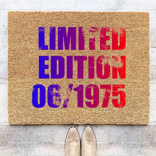 50th birthday Limited Edition 06/1975 Coir Doormats