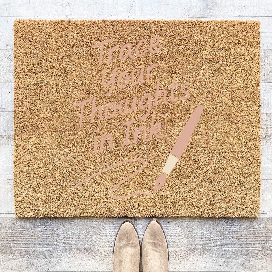 Journaling Aesthetic Creative Planner Life Writing Coir Doormats