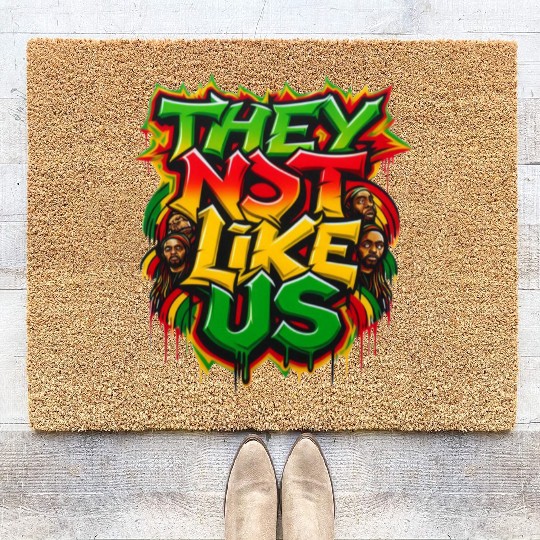 They Not Like Us Black History Month Coir Doormats